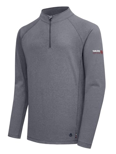 Image of VANLENS FR Shirts for Men 5.5oz 100% C Lightweight 1/4 Zip Pullover CAT2
