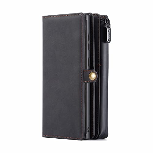 Étui en cuir magnétique avec porte-carte amovible pour Samsung Note 20 Ultra