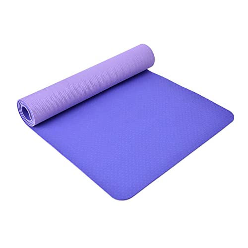 HYDROMED Tapis de Yoga pour Femmes et Hommes antidérapant, épais et Large, Tapis d'exercice pour Les Sports d'intérieur et d'extérieur (Violet foncé) Cover