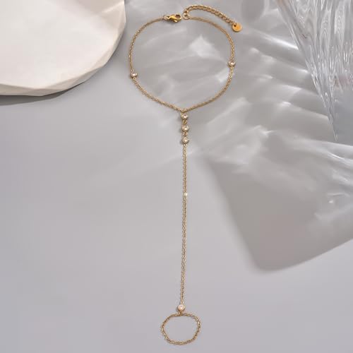 Havopso Elegant 18K Gold Plated Adjustable Ankle Bracelets for Women with CZ Diamonds - Stylish Waterproof Foot Jewelry - Image 6