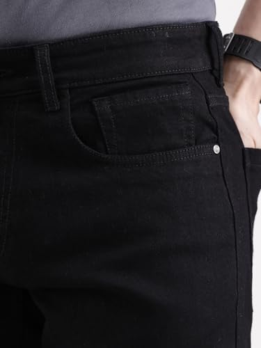 Image of WROGN Men's Cotton Stretch Jeans | Slim Tapered Fit