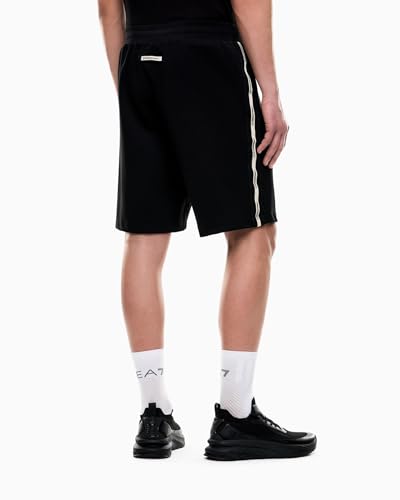 Bermuda EA7 Armani noir en coton premium premium - 5