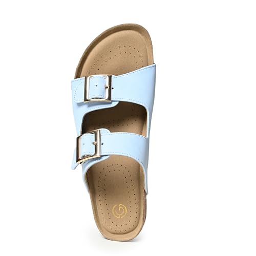Image of Cork Sandals for Women, Fashion Trendy, Extra Soft, Extra Comfortable, Natural Cork and EVA Sole Sandals for Women /Girls