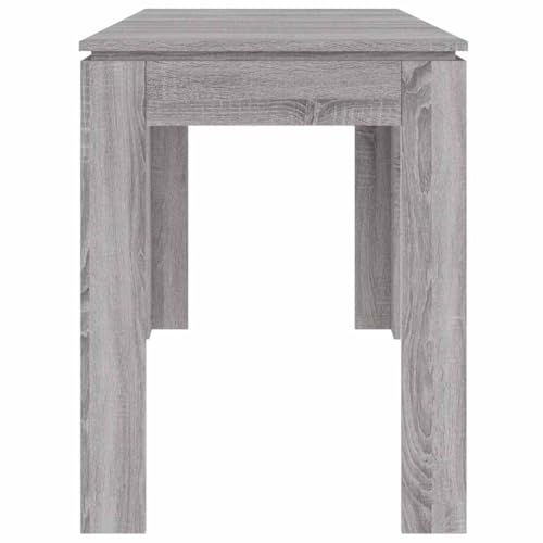 Table pour salle à manger gain de place 120x60 cm gris Sonoma