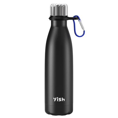 YISH Botella Termica 500ml Botella Termo: Botella Agua Acero Inox...