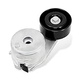 Belt Tensioner Assembly with Pulley, Compatible with 2004-2012 Chevy Colorado, 2002-2009 Trailblazer & 2002-2009 GMC Envoy Canyon & Hummer H3 & Buick Rainier & Saab 9-7x & Oldsmobile Bravada