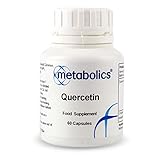 Metabolics Quercetin 250mg Capsules, Natural Flavonoid from Sophora Japonica — UK Made GMP Certified — Pure, Additive-Free Formula — Vegan — 60 Capsules