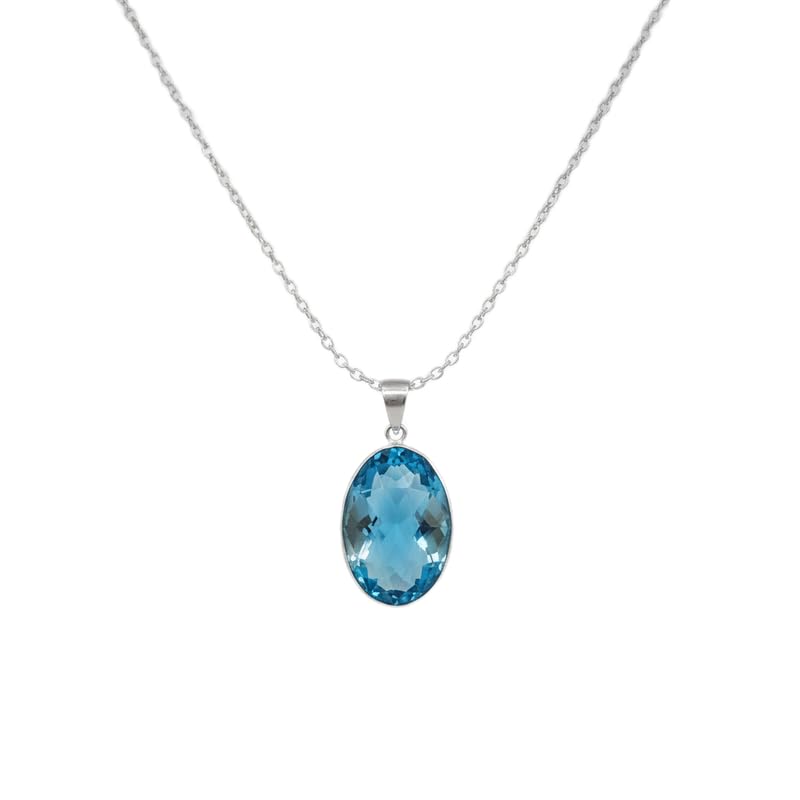 Pendentif en quartz bleu le cadeau parfait pour célébrer un anniversaire unique