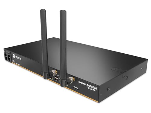 Image of Vertiv Avocent ACS8000 Serial Console, 16 Port Console Server, Dual AC Power, AT&T and Verizon Support, 4G LTE Cellular Connectivity, Remote Data Center and Out of Band Management(ACS8016-NA-DAC-400)