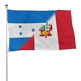 Flags Honduras Peru Flag Combo Vivid Color Indoor Outdoor Yard Garden Lawn Holiday Decoration Banner Sign House Wall Decor