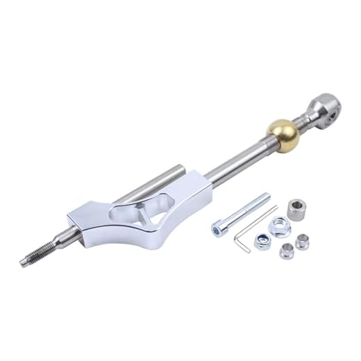 ApplianPar Silver Adjustable Shift Knob Extender Extension Short Shifter for Civic CRX B16 B18 B20 D16 Series Engine