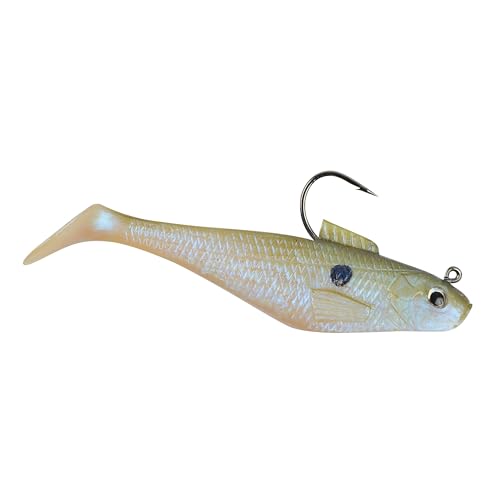 Berkley PowerBait Pre-Rigged Swim Shad Fishing Bait Shad 4in | 10cm Irresistible Scent & Flavor Realistic Profile Ready-to-Fish Ideal for Bass Walleye Pike and More