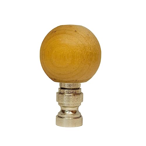 Image of Royal Designs, Inc. Wood Finial for Lamp Shade, Crafted in The USA, FS-1001UF, Natural Finish