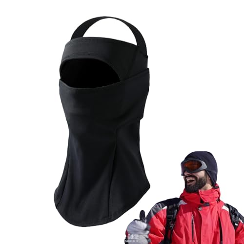Calentador de cuello de invierno – Casco térmico forrado, cubierta para deportes de invierno | Polaina de cuello de snowboard con protección auditiva, protector facial resistente al viento