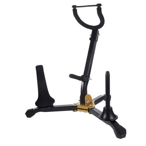 NULYLU Clarinet Stand Saxophone Holder Folding Sax Rack for and Tenor Sax Perfect for Musicians on The Go