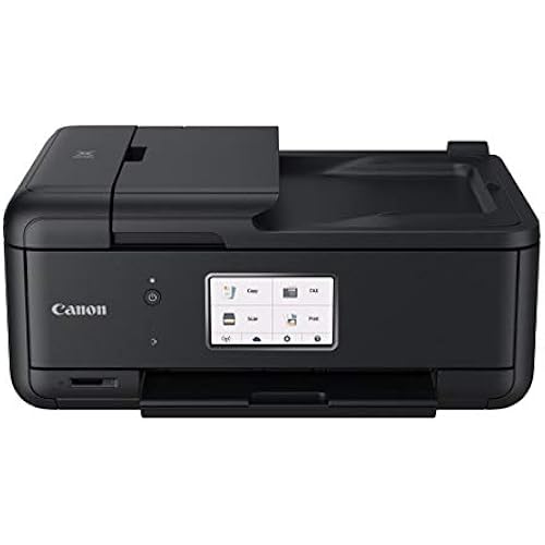 Canon TR8520 All-In-One Printer For Home Office |Wireless | Mobile Printing | Photo and Document Printing, AirPrint(R) and Google Cloud printing, Black