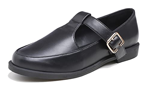 Image of FEVERSOLE Women's Fashion Dress Comfort Low Heel Office Penny Loafer Flats