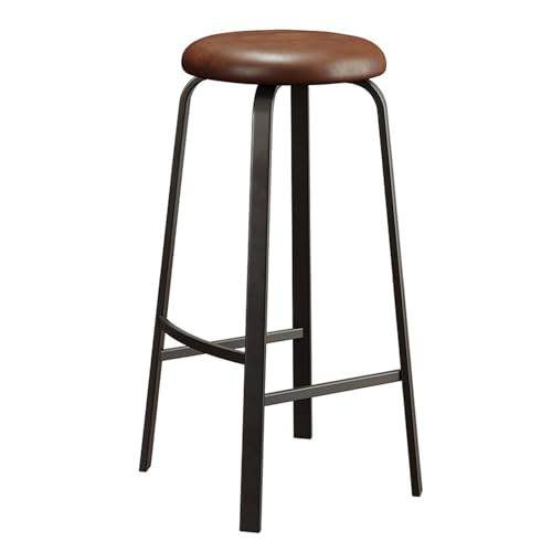Chaises de cuisine en cuir synthétique pour îlot de ferme moderne