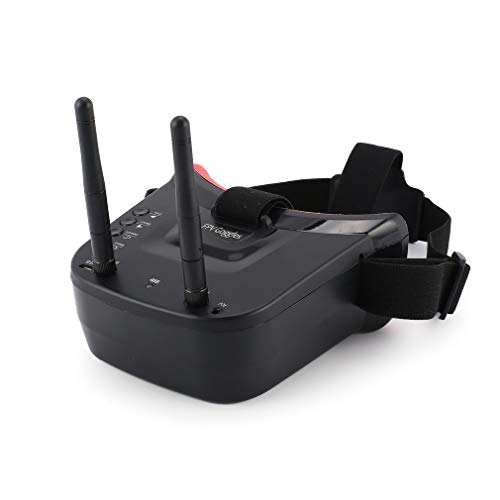 5.8G 40CH FPV câmera mini RC Racing Drone Quadcopter com fone de ouvido de 3 polegadas óculos vermel