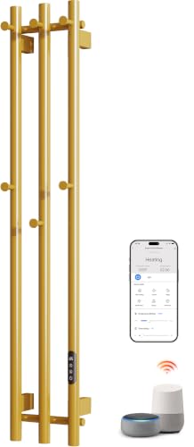 ENZE Smart Gold Vertical Towel Warmer