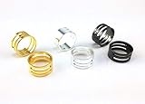 Honbay 6pcs Gold Silver Gun Black Jump Ring Opening and Closing Tool Rings for Jewelry Makers