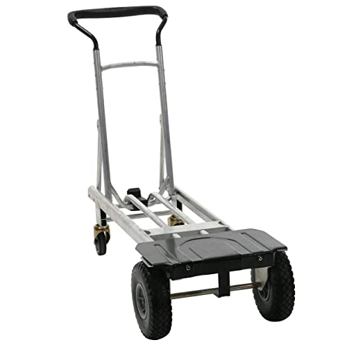 Cosco 3 In 1 Aluminium 992Lb / 450Kg Capacity Hand Truck With Flat-Free Wheels #TOP6
