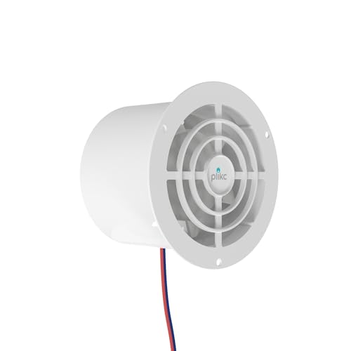 plikc ASC Aspirateur axial avec ventilateur 12 V cc pour camping-car, caravane, caravane, diamètre du trou 90 mm