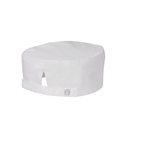 Chef Works Unisex Chef Beanie, White, One Size