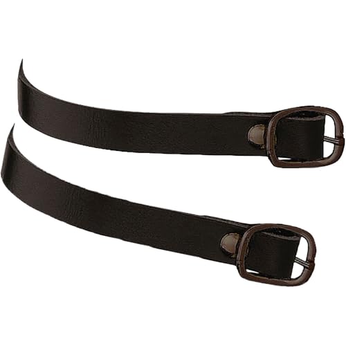 Lanières d'éperons cuir Sprenger boucle noire : attache éperon équitation durable pour cavaliers