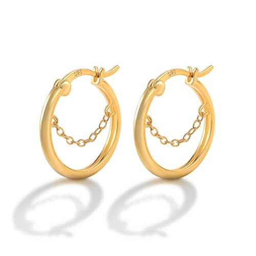 Boucles d'oreilles serpent argent 925 anneau huggie avec pierre oxyde vert femme