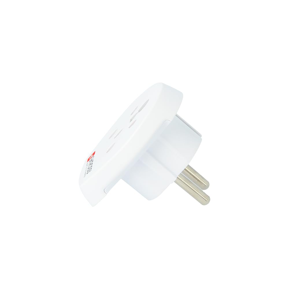 SKROSS | 1.500217-E | India Israel Denmark to Europe | adapter podróżny z Izraela, Indii, Danii do Europy - napięcie i moc: 100 V - 1600 W / 250 V - 4000 W - ochrona przed porażeniem prądem