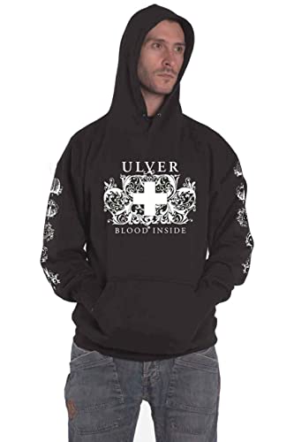 Photo de Ulver Sweat-Shirt À Capuche Blood Inside Band Logo Nouveau Officiel Homme Noir Size S