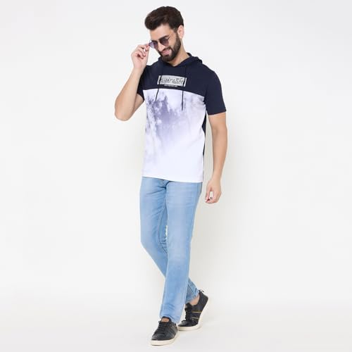 Image of Duke Letter Print Slim Fit Men Tshirt