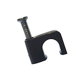 Gardner Bender PCS-100B Masonry Coaxial Staple, ¼ Inch, Clip-on, RG-6/RG-6Q/RG-59, Black