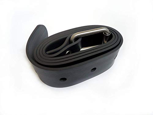 Pelengas Adjustable Rubber Marseille Dive Weight Belt 150Mm, Black, 59 Inch #TOP3