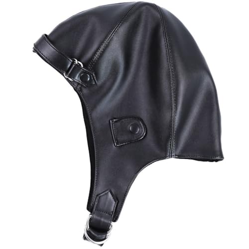 Fopytu Casque De Pilote en Cuir pour, Style Vintage, Chaud, Idéal par Temps Froid.