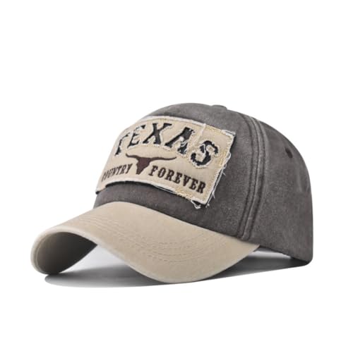 Cappello da baseball vintage Texas Bull cotone uomo donna retrò sport outdoor casual cappello da sole, Caff, M Cappello da baseball vintage Texas Bull cotone uomo donna retrò sport outdoor casual cappello da sole, Caff, M