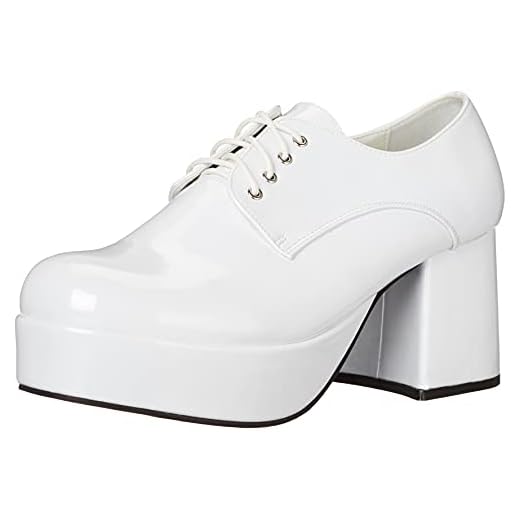 Ellie Shoes 33632 Blanco Pimp Shoes Tama-o Adult Medium 10-11