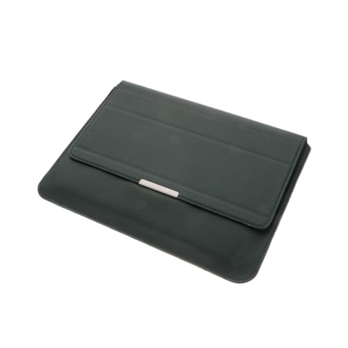 Maletín ordenador portátil con funda protectora de piel sintética marrón Housoutil