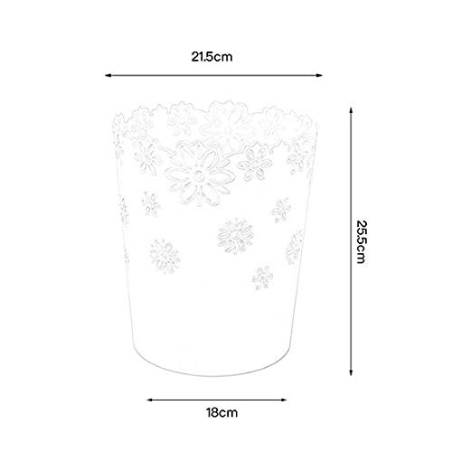 Corbeille à papier en plastique compacte 3,6L de bureau - 2