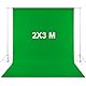 Green Screen Fotohintergrund: 2x3m Fotowand Hintergrund, Fotostudio Hintergrund für Fotografie, Grün Hintergrund Fotografie für Photo Video Studio, Fernsehen, Zoom, YouTube, Online-Meetings