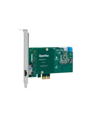 OpenVox DE130E 1 Port T1/E1/J1 PRI PCI-E Card with EC2032 Module