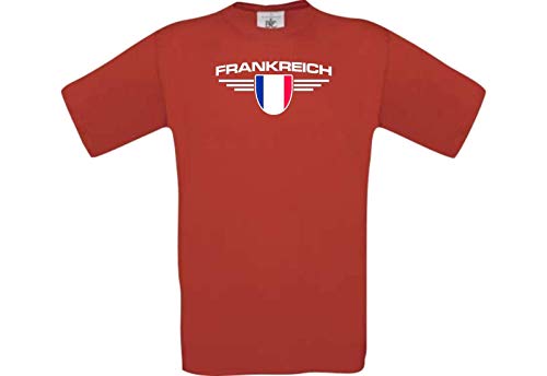 T-shirt France enfant pour match en famille haut personnalisé rouge 128