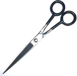 مقص تصفيف الشعر 6.0 احترافي من الستانلس ستيل بمقبض اسود مع ضمان لمدة عامين للرضا والجودة - 80338