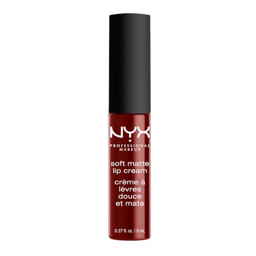 NYX Professional Makeup Lippenstift, Soft Matte Lip Cream, Cremiges und mattes Finish, Hochpigmentiert, Langanhaltend, Vegane Formel, Farbton: Madrid