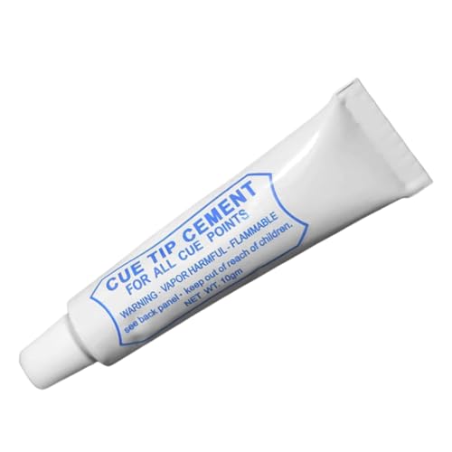 GLANSI Pool Cue Tips Glue, Billiard Cue Tip Adhesive, Quick-Drying Pool Cue Tip Repair, Billiard Pool Cue Tip Glue, Increase Friction Cue Tip Repair Tool for Billiard Pool, Wood Repair, 1
