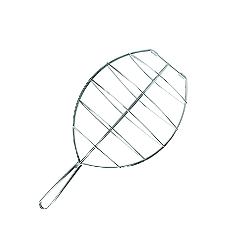 Ibili Especial para rodaballo-Apto para Parrilla, Horno y lavavajillas-42x30 cms, Acero Inoxidable,...