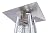 Fire Sense 60523 Pyramid Flame Patio Heater 40,000 BTU Outdoor Propane Heater Tower with Wheels - Stainless Steel