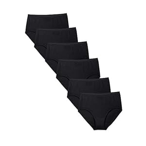 Fruit-of-the-Loom-Womens-Tag-Free-Cotton-Brief-Panties-Regular-Plus-Size Fruit of the Loom Women's Eversoft Cotton Brief Underwear, Tag Free & Breathable, Available in Plus Size, 6 Count (Pack of 1)