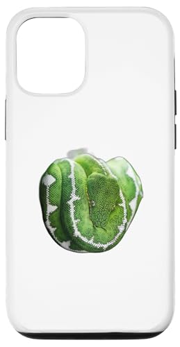 Green Tree Python �R�C����X�l�[�N�f�U�C�� �X�}�z�P�[�X iPhone 12/12 Pro �p